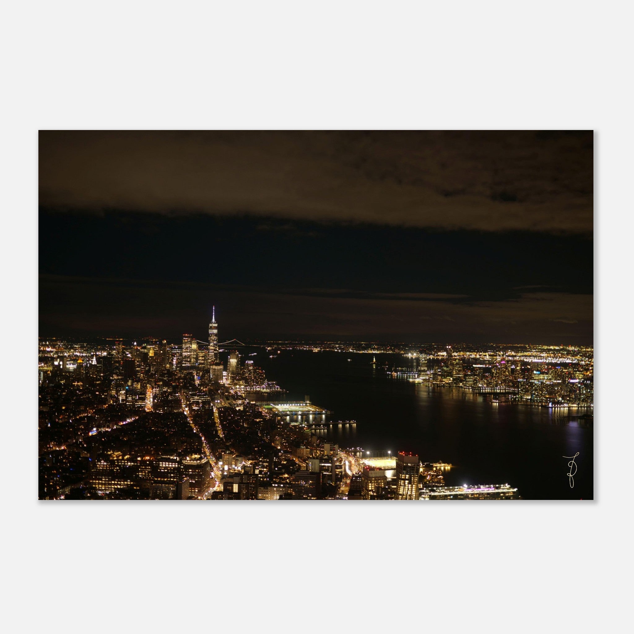 NYC Night Lights - Wall Art Aluminum Print – DannyJ - The World in